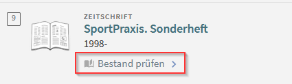 Bildausschnitt Bestand prüfen